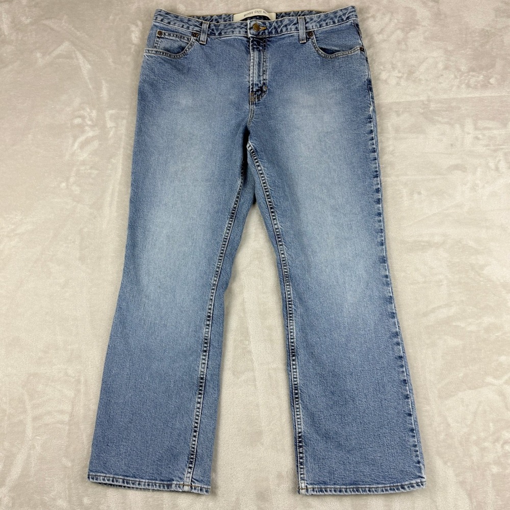 Gap Jeans Women 16 (36x28.5) Blue Bootcut Mid Rise Denim Cowgirl Western 2001
